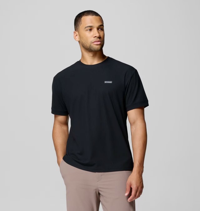 Columbia Chill Creek™ Knit Tee Ανδρικό Μπλουζα Μαύρο