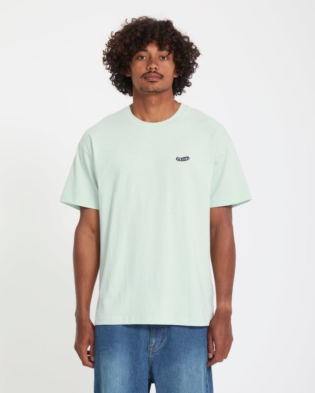 Volcom Pistol Stone Lse Sst Ανδρική Μπλούζα Βεραμάν