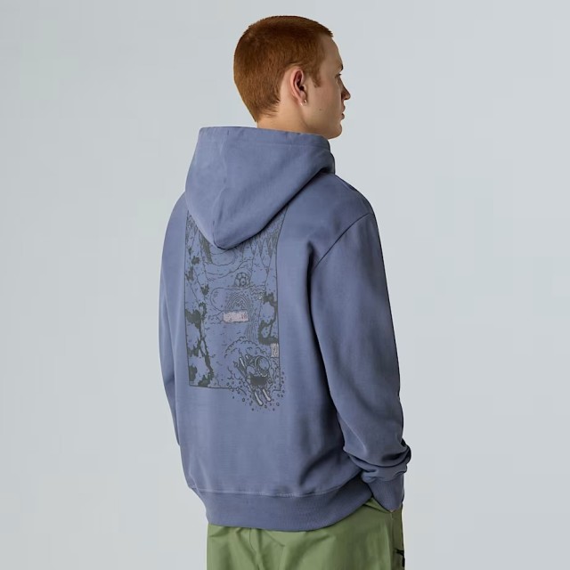 The North Face U Powder Days Relaxed Hd Sws-Graphic Ανδρικό Φούτερ Μπλε