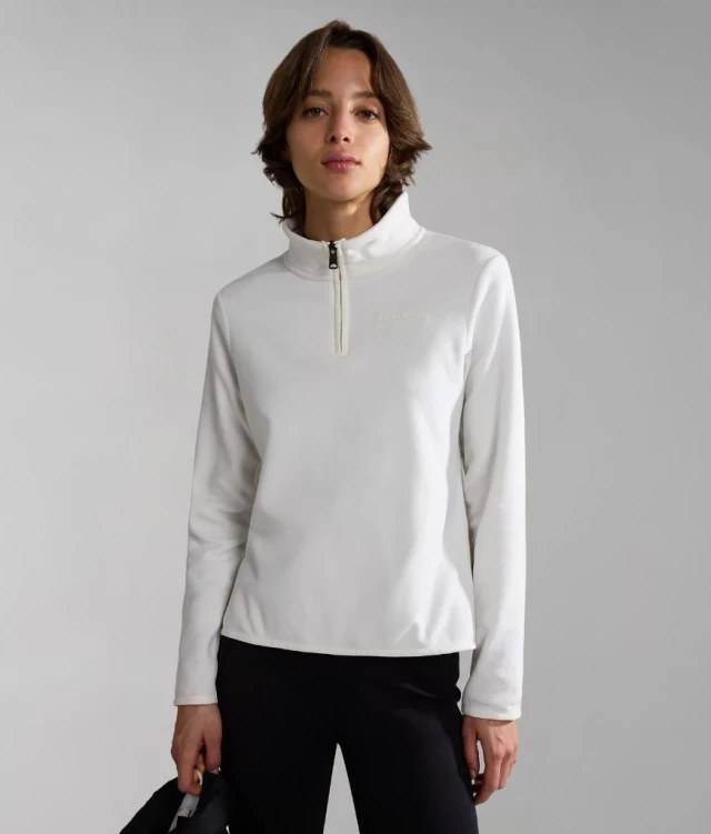 Napapijri T-Iaato Hz W White Whisper Γυναικείο Fleece Λευκό