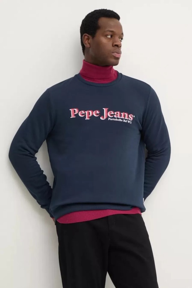 Pepe Jeans Drop 3 Somers Crew Ανδρικό Φούτερ Μπλε