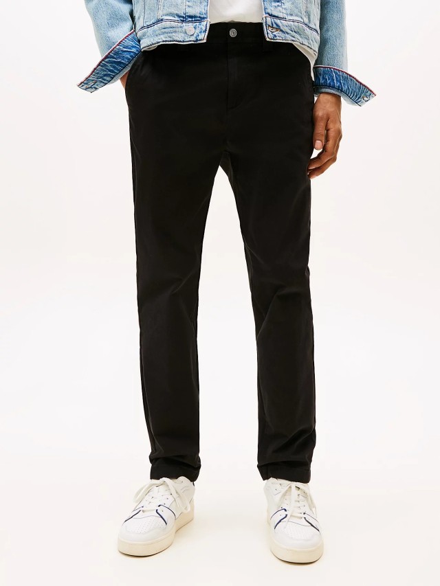 Tommy Hilfiger Tjm Austin Chino Ανδρικό Παντελόνι Chino Μαύρο