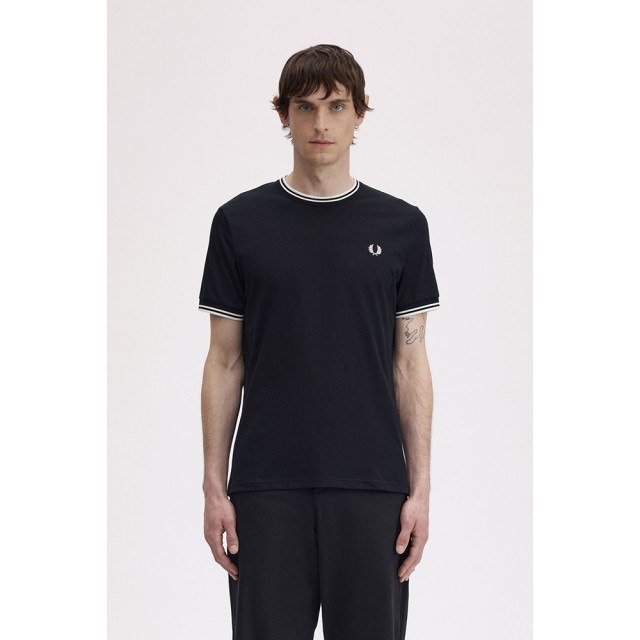 Fred Perry Ανδρική Μπλούζα Μαύρη