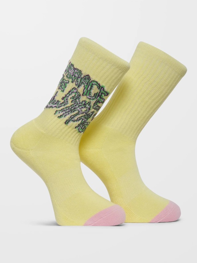 Volcom Fa Tetsunori Sock Pr Κάλτσες Κίτρινες