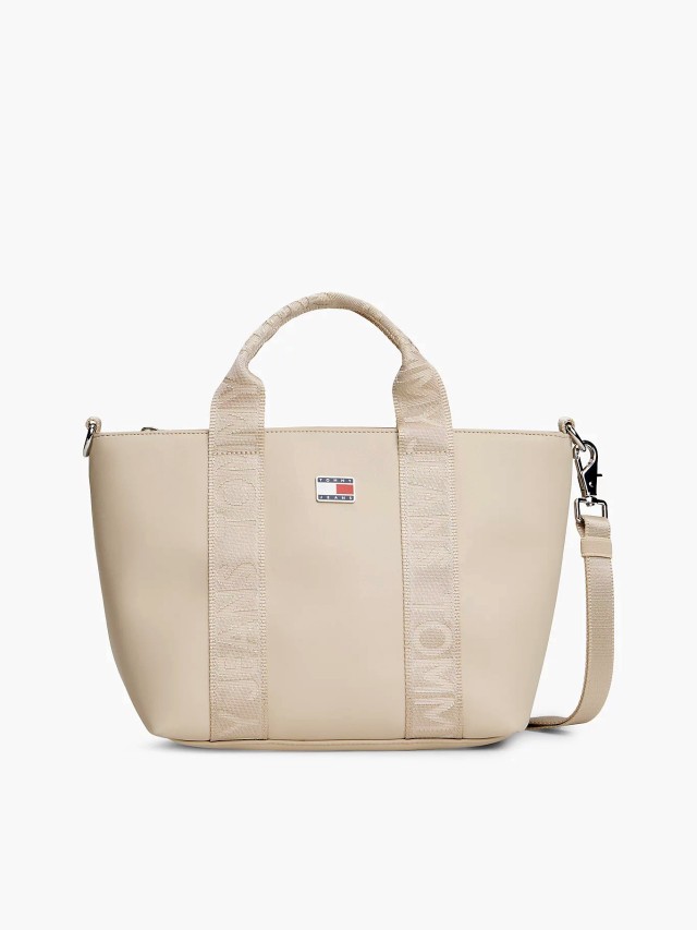 Tommy Hilfiger Tjw Daily Elevated Mini Tote Γυναικεία Τσάντα Μπεζ
