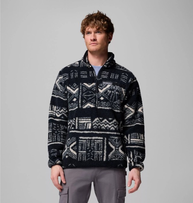 Columbia Rugged Ridge™ High Pile Half Zip Ανδρικο Fleece Μαύρο