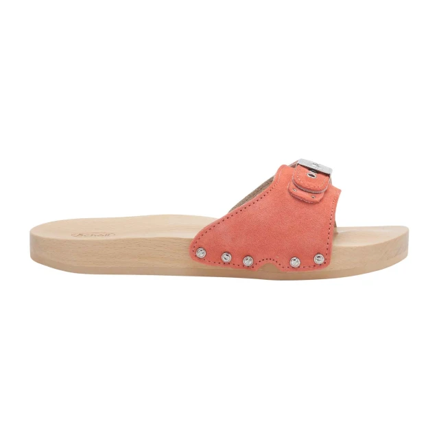 Scholl Pescura Flat Flex Coral Πέδιλα Γυναικεία Κοραλλί