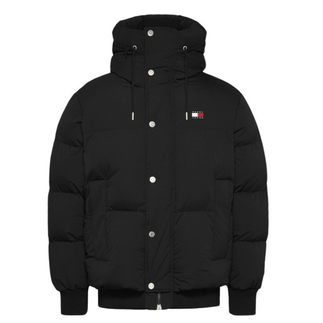 Tommy Hilfiger Tjm Branded Puffer Jacket Ext Ανδρικό Μπουφάν Μαύρο