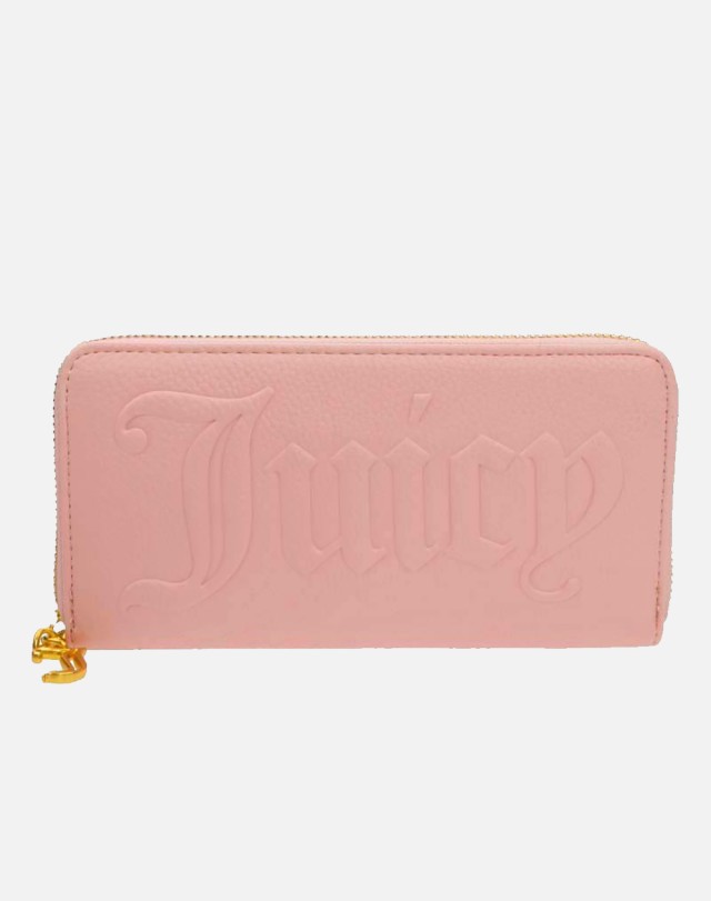 Juicy Couture Large Zip Wallet Γυναίκειο Πορτοφόλι Ροζ
