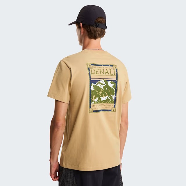 The North Face M North Faces Reg Ss Te Khaki Sto Ανδρική Μπλούζα Μπεζ