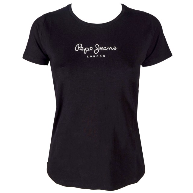Pepe Jeans Nos New Virginia Γυναικεια Μπλουζα Μαυρη