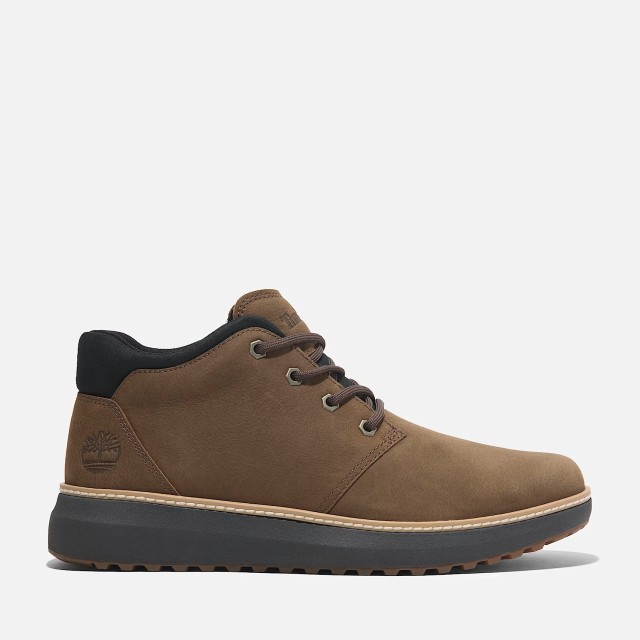 Timberland Hudson Road Mid Lace Up Chukka Boot Dark Brown Nubuck Ανδρικά Μποτάκια Καφέ