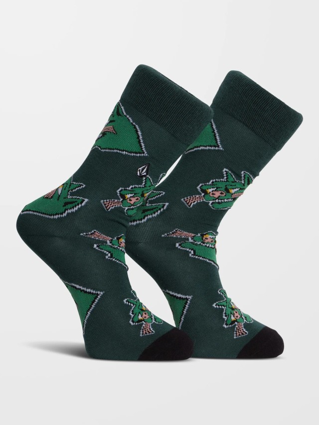 Volcom Fa Nando Von Arb Fa Sock Κάλτσες Πράσινες