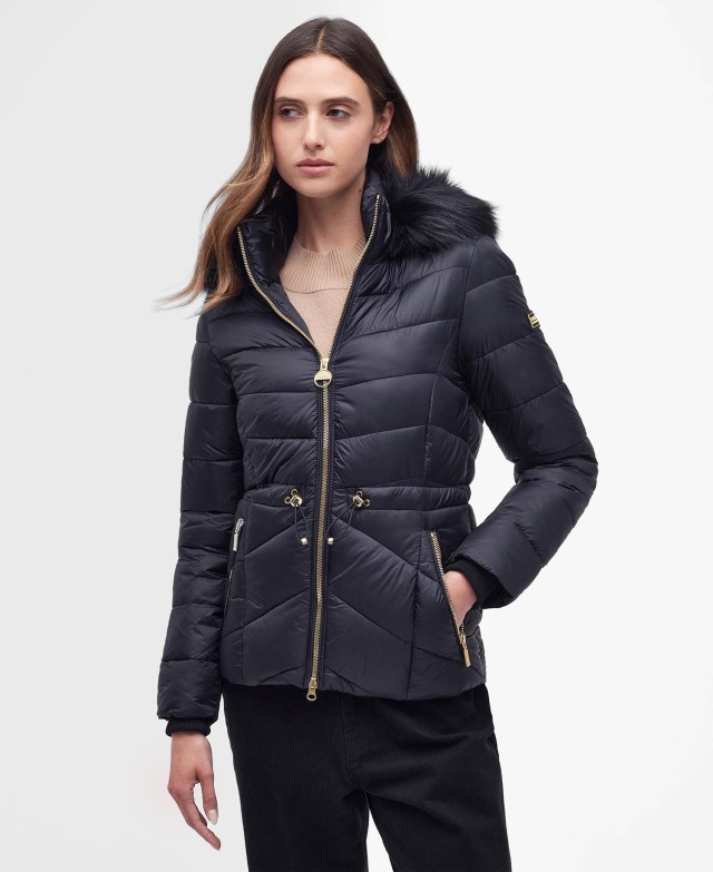 Barbour B.Intl Island Puffer Jacket Γυναικείο Μπουφάν Μαύρο