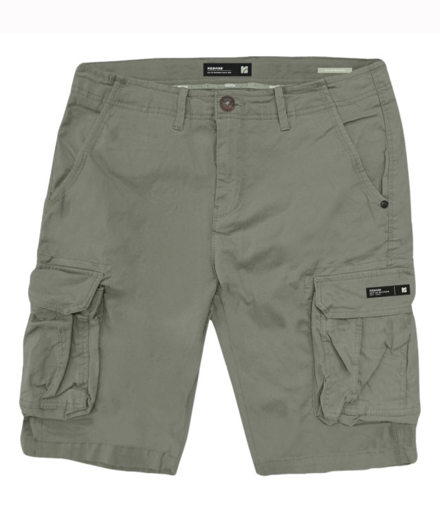 Rebase Mens Cargo Bermuda Ανδρικη Βερμουδα Cargo Χακι