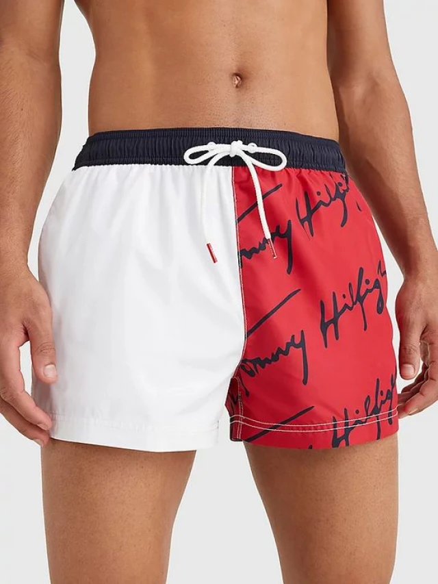 Tommy Hilfiger Sf Short Drawstring Ανδρικο Μαγιο Multi Color