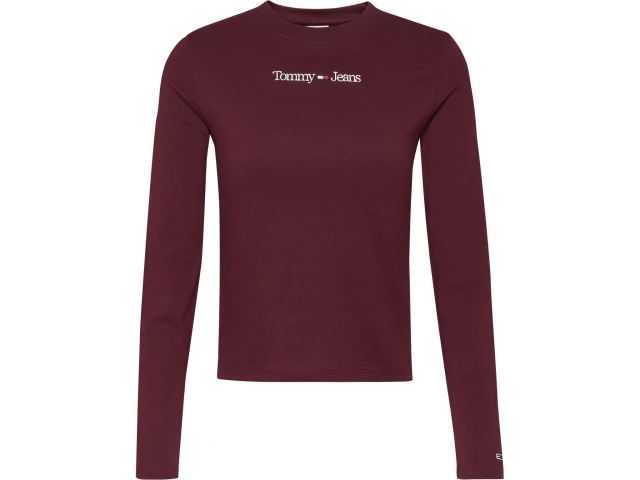 Tommy Hilfiger Tjw Baby Serif Linear Ls Γυναικεια Μπλουζα Μπορντο