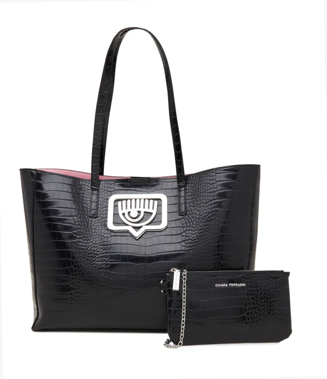 Chiara Ferragni Range B - Eyelike Buckle, Sketch 03 Γυναικεία Τσάντα Μαύρη