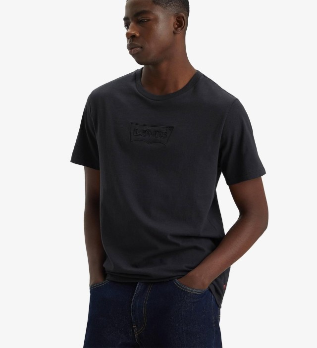 Levis Graphic Crewneck Tee Blacks Ανδρική Μπλούζα Μαύρη