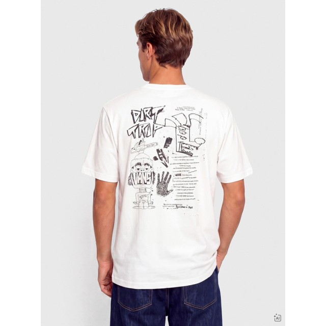 Vans Dirt Trip SS Tee White Ανδρικη Μπλουζα Λευκο