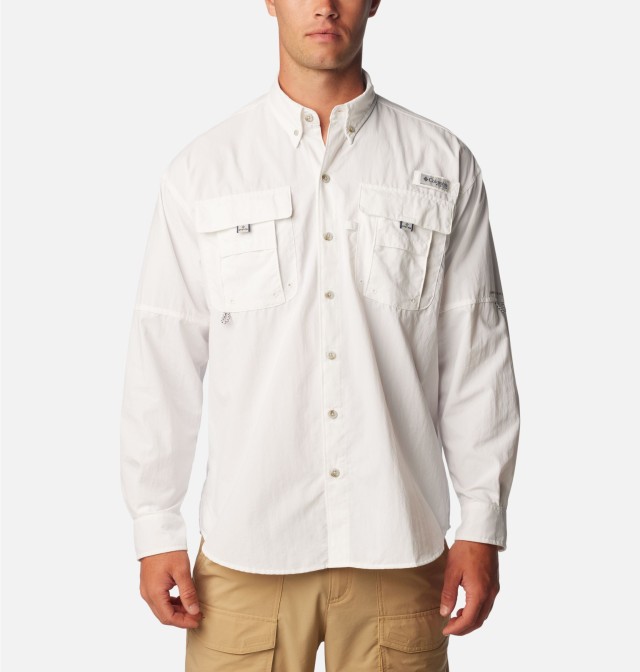 Columbia Bahama™ II L/S Shirt Ανδρικό Πουκάμισο Λευκο