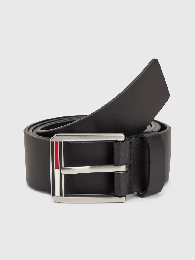 Tommy Hilfiger Tjm Essential Leather 3.5 Ανδρικη Ζωνη Μαυρη