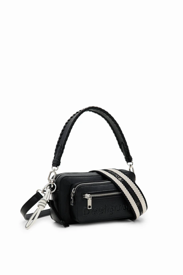 Desigual Bag_Half Logo 24 Cambridge 2.0 Γυναικεία Τσάντα Μαύρη