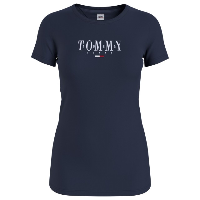 Tommy Hilfiger Tjw Skinny Essential Logo 1 Ss Γυναικεια Μπλουζα Μπλε