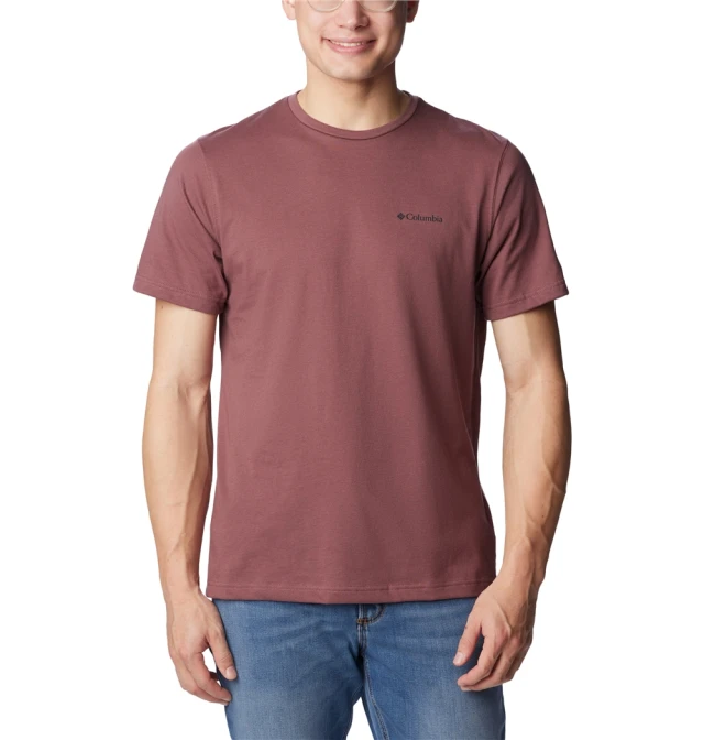 Columbia Thistletown Hills™ Short Sleeve Ανδρική Μπλούζα Μπορντό