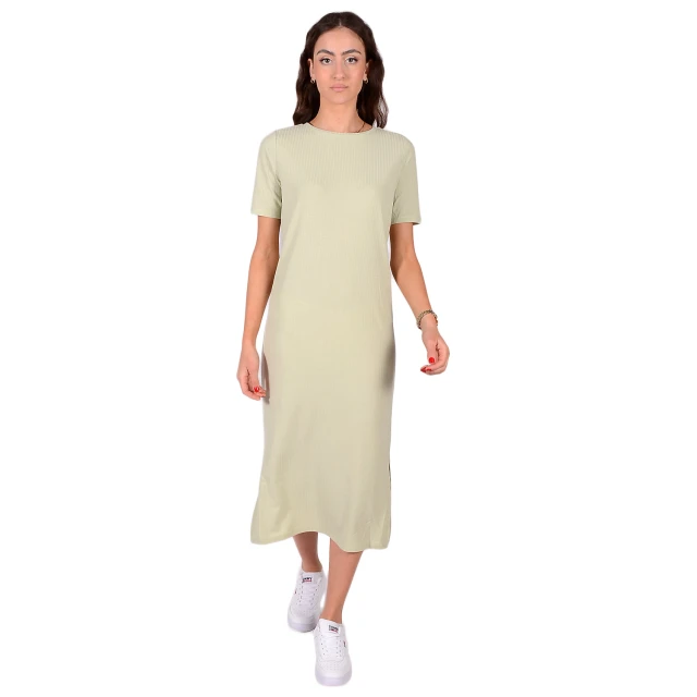 Tom Tailor 4Th 104 Midi Rib Dress Φορεμα Γυναικειο Λαδι