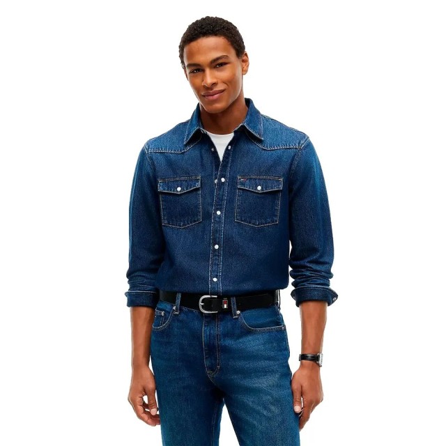 Tommy Hilfiger Regular Western Shirt Ανδρικό Πουκάμισο Τζιν