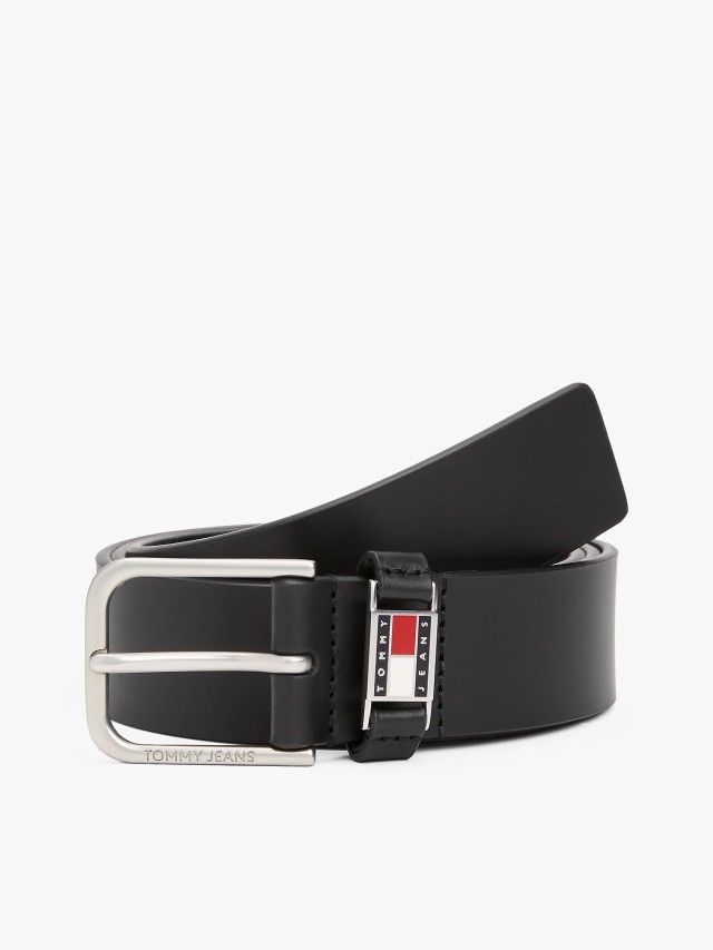 Tommy Hilfiger Tjm Scanton 3.5 Ανδρική Δερμάτινη Ζώνη Μαύρη