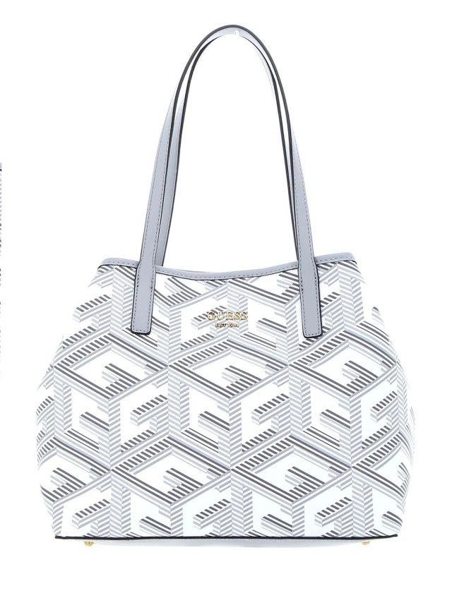 Guess Vikky Tote Γυναικεία Τσάντα Γκρι