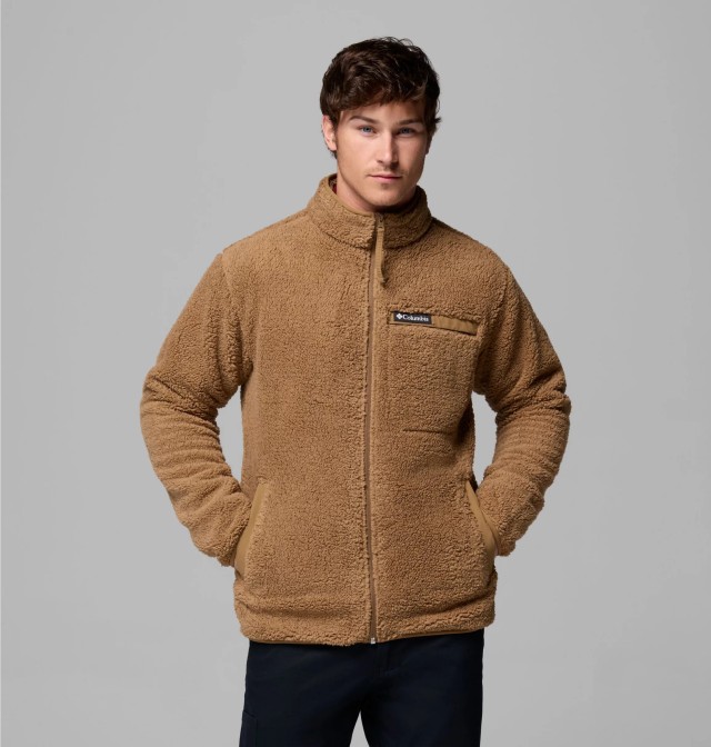 Columbia Rugged Ridge™ High Pile Full Zip Ανδρική Ζακέτα Fleece Καφέ