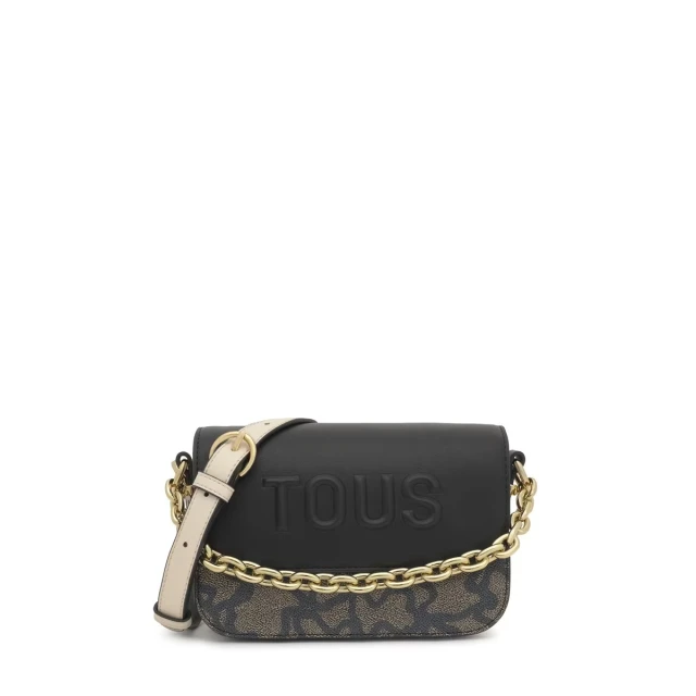 Tous Bandolera s. Chain K Icon Γυναικεια Τσαντα Μαύρη Multi color