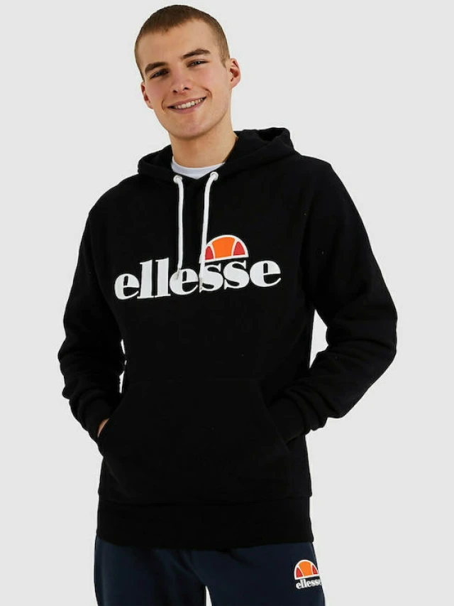 Ellesse Sl Gottero Oh Hoody Ανδρικο Φουτερ Μαυρο