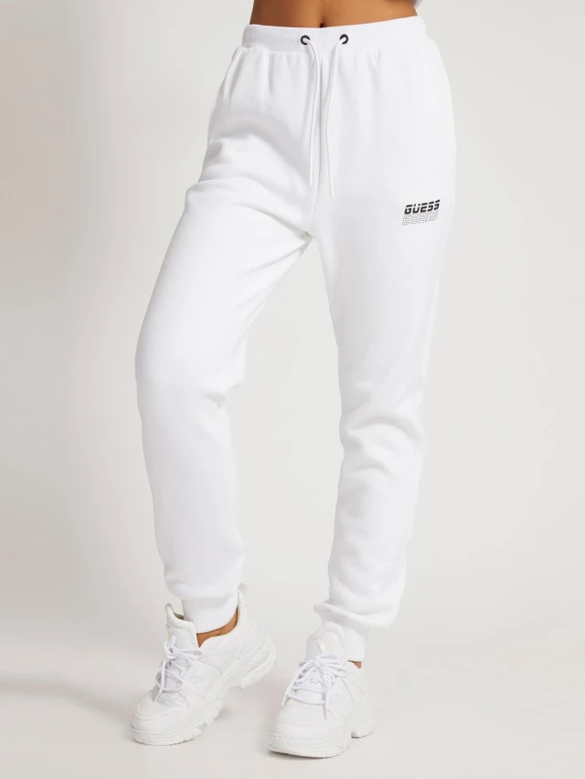 Guess Alisha Long Pants Γυναικειο Παντελονι Φορμασ Λευκο