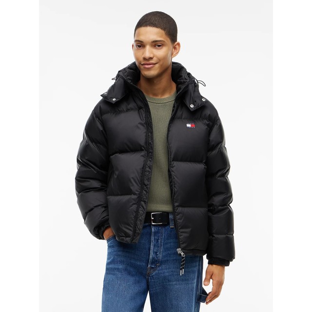 Tommy Hilfiger Tjm Alaska Down Puffer Ext Ανδρικό Πουπουλένιο Μπουφάν Μαύρο