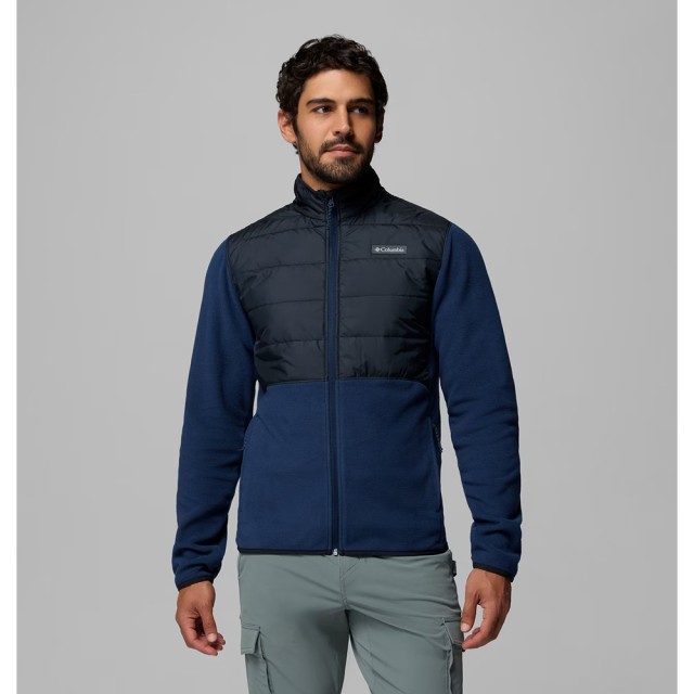 Columbia Basin Butte™ Full Zip Fleece II Ανδρική Ζακέτα Fleece Μπλε Μαύρο