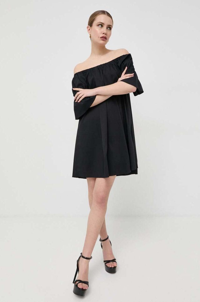 Liu Jo Beachwear Va3c06 Abito Γυναικείο Φόρεμα Μαύρο