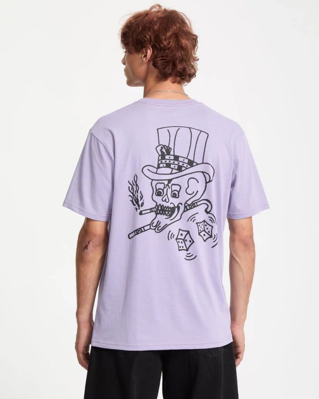 Volcom Harry Bsc Sst Ανδρική Μπλούζα Μωβ