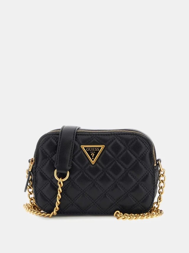 Guess Giully Camera Bag Γυναικεία Τσάντα Μαύρη