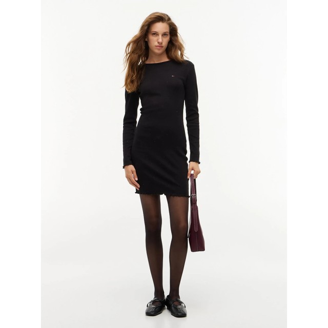 Tommy Hilfiger Tjw Party Mini Bodycon Dress Γυναικείο Φόρεμα Μαύρο