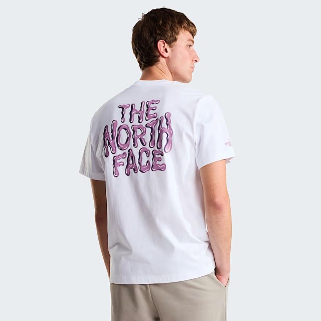 The North Face M Drip Logo Rx Ss Tee Tnf White Ανδρική Μπλούζα Λευκή