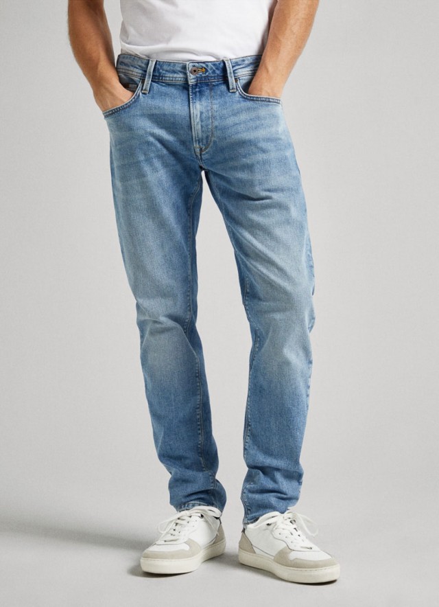 Pepe Jeans E1 Drop 2 Tapered Jeans Ανδρικό Παντελόνι Τζιν