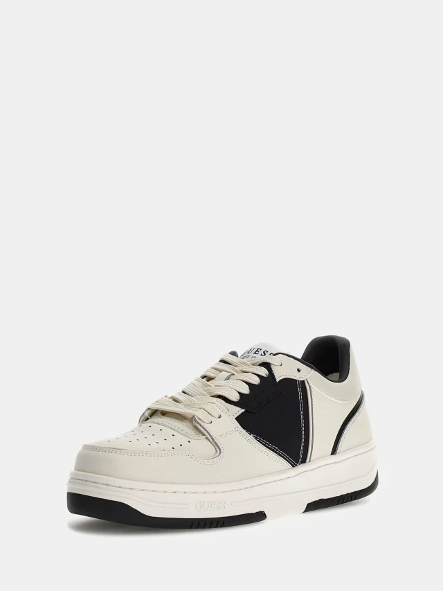 Guess Ancona Low Ανδρικά Παπούτσια Λευκά