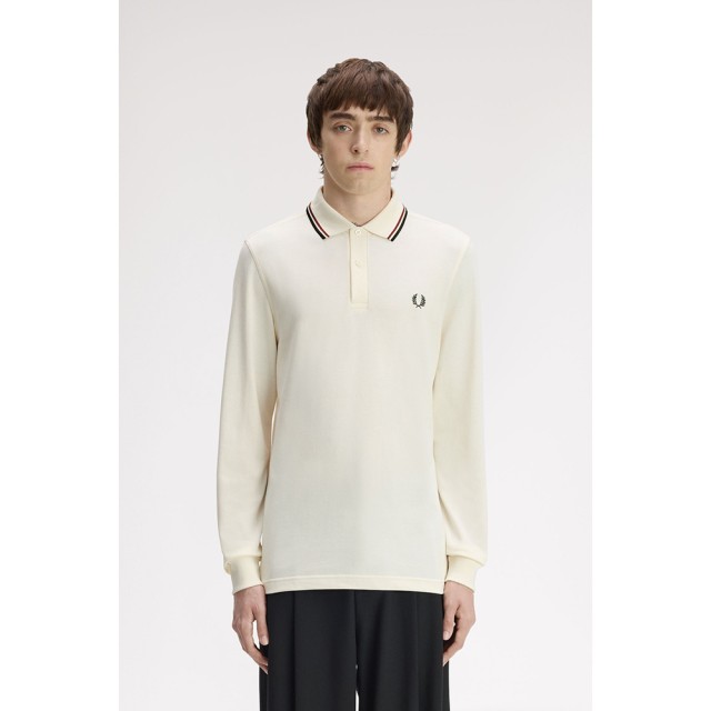 Fred Perry Ανδρικη Μπλουζα Polo Εκρου