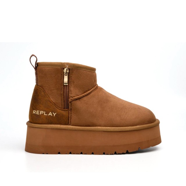 Replay Γυναικεία Μποτακια Καφέ