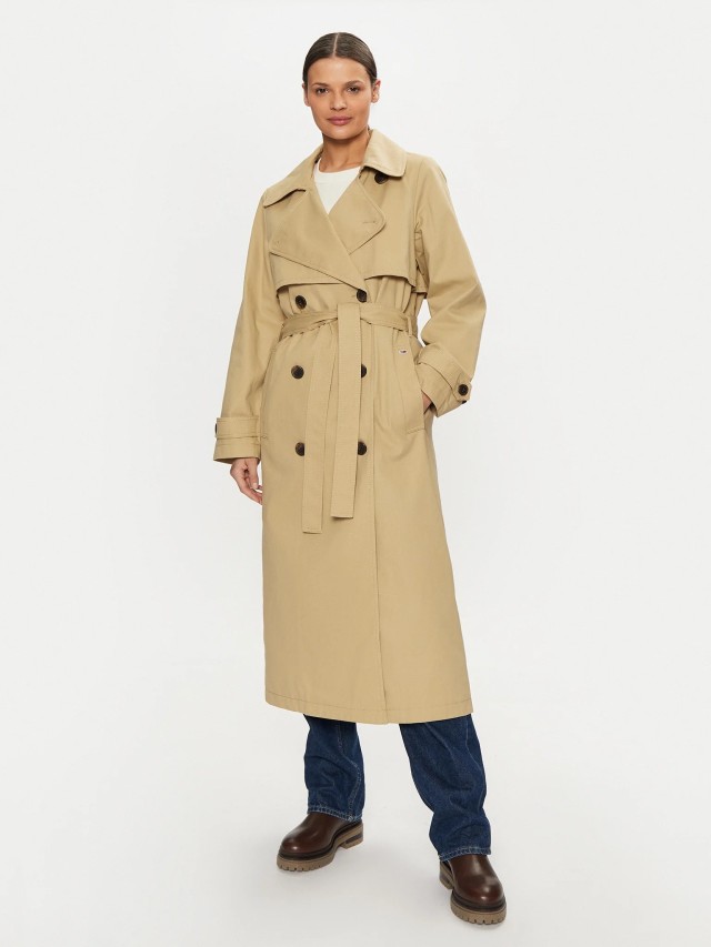 Tommy Hilfiger Tjw Trench Coat Γυναικεία Καπαρντίνα Μπεζ