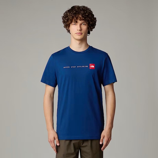 The North Face M S/S Never Stop Exploring Tee Ανδρική Μπλούζα Μπλε